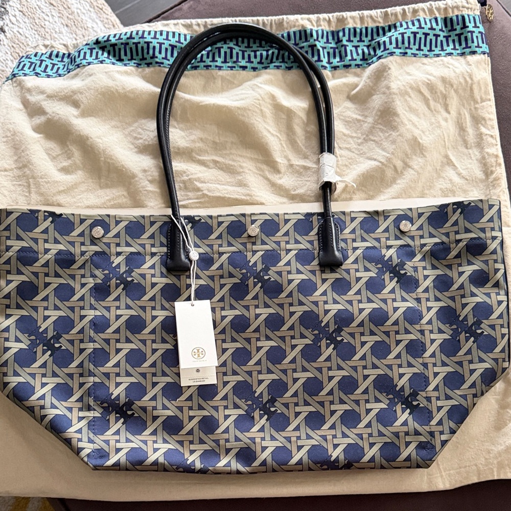 Tory Burch Women's Canvas Basketweave Tote